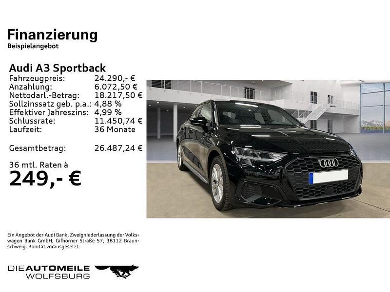 Gebraucht Audi A3 Ambiente 150 PS (110 kW) 2022 Brillantschwarz Limousine