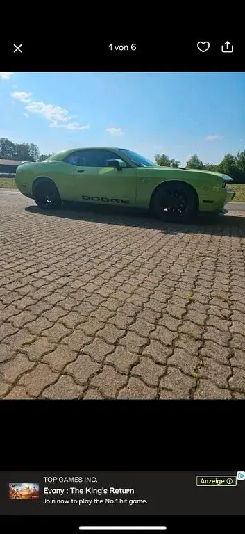 Usata Dodge Challenger 309 CV (227 kW) 2013 Verde Coupé