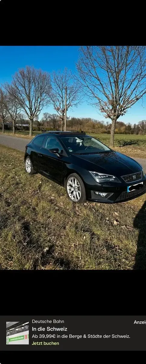 Usata Seat Leon FR 179 CV (131 kW) 2013 Nero Coupé