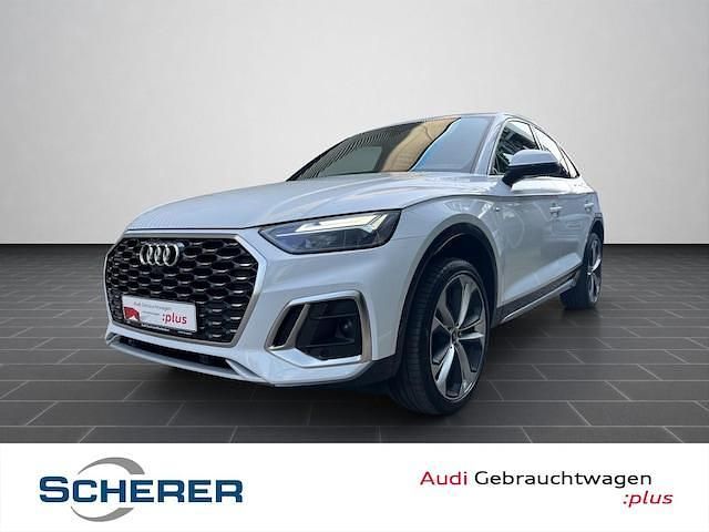 Gletscherweiß metallic Gebraucht 2023 Audi Q5 Sportback Ambiente SUV | 39.450 € (Superpreis) - Bild 1/4