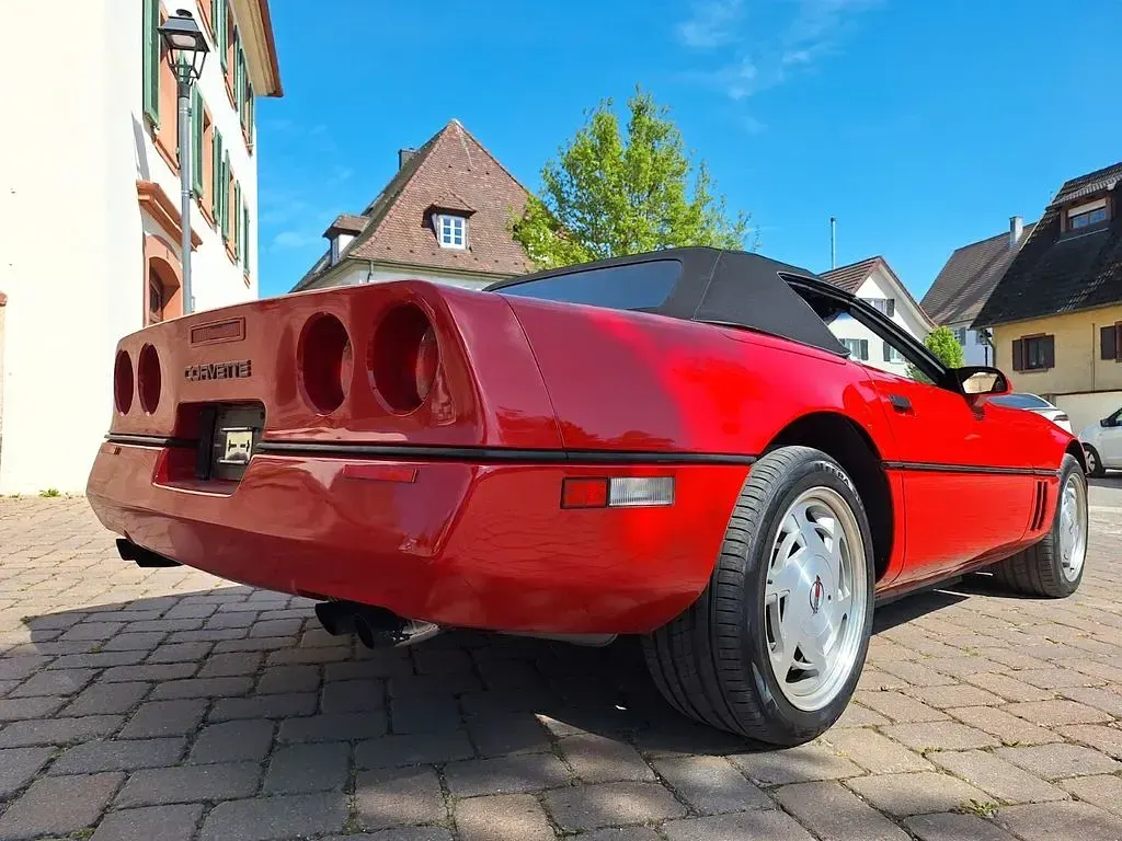 Second-hand Corvette C4 247 CP (181 kW) 1989 Roșu Cabrio