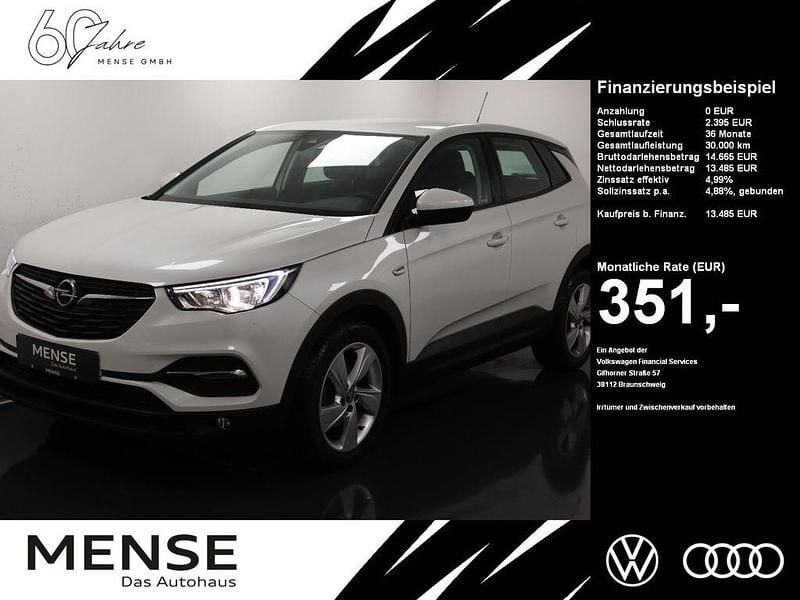 Perlmutt weiss Gebraucht 2018 Opel Grandland X Edition SUV | 13.485 € - Bild 1/4