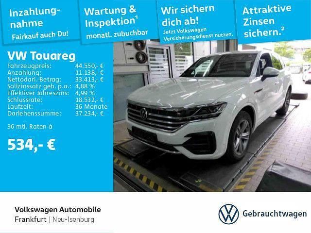 Pure white Gebraucht 2022 VW Touareg R-line SUV | 44.549 € (Fairer Preis) - Bild 1/4