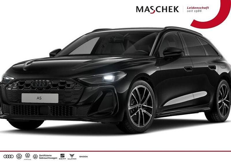 Mythosschwarz metallic Neu 2025 Audi A5 S-Line Kombi | 57.555 € - Bild 1/4