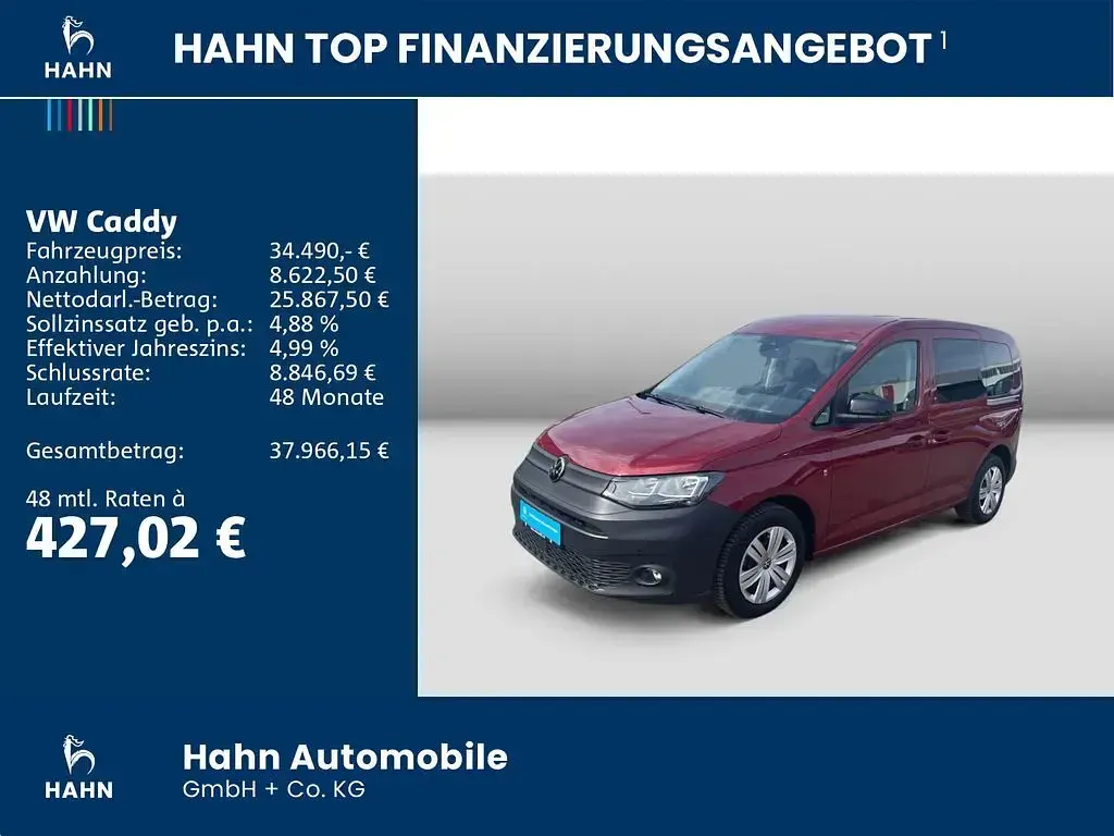 Gebraucht VW Caddy Basis 122 PS (89 kW) 2025 Fortanarot metallic Van / Kleinbus