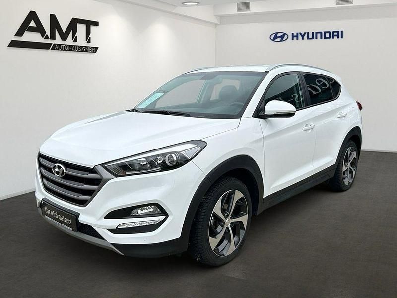 Polar white / sol Gebraucht 2018 Hyundai Tucson SUV | 17.800 € (Fairer Preis) - Bild 1/4