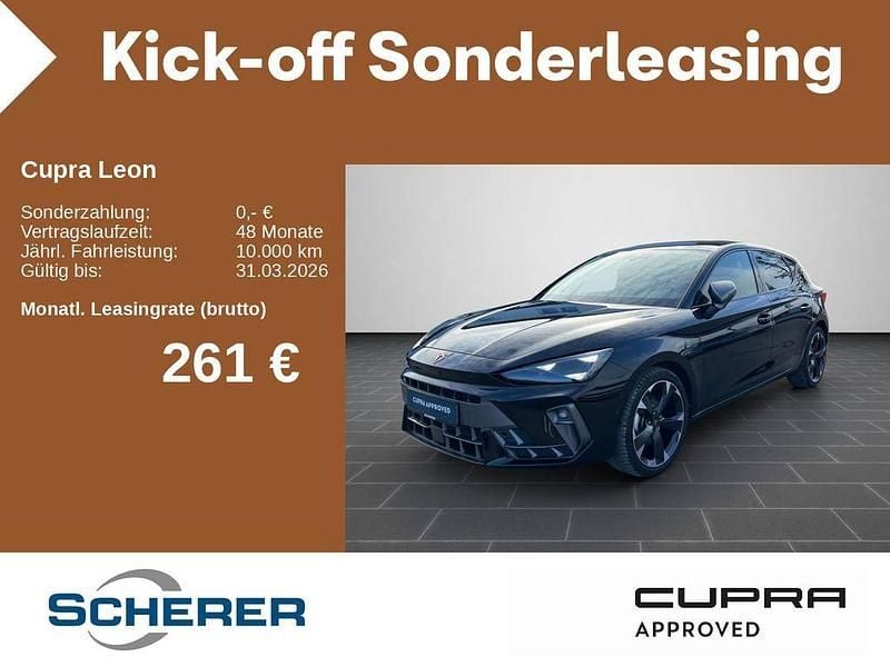 Gebraucht Cupra Leon 150 PS (110 kW) 2025 Midnight schwarz metallic (metallic) Limousine