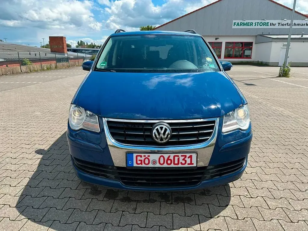 Gebraucht VW Touran Trendline 140 PS (102 kW) 2009 Blau Van / Kleinbus