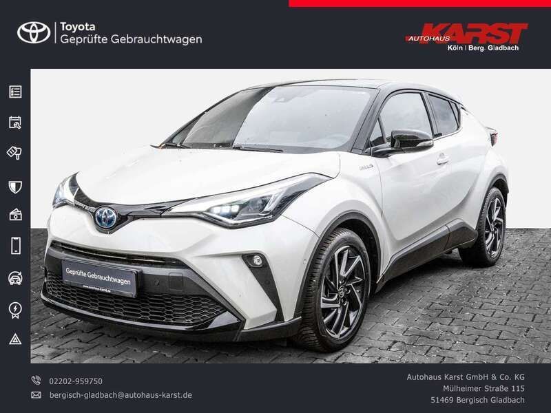 Novaweiß perleffekt / dach schwarz Gebraucht 2020 Toyota C-HR Basis SUV | 23.190 € (Fairer Preis) - Bild 1/4