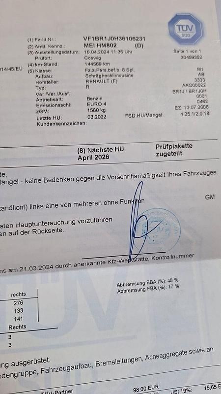 Gebraucht Renault Clio II Dynamique 75 PS (55 kW) 2006 Blau Kleinwagen