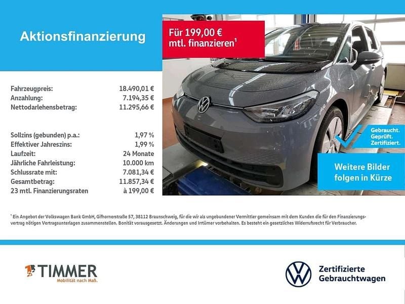 Gebraucht VW ID.3 Pro 106 kW (145 PS) 2021 Grau Kleinwagen