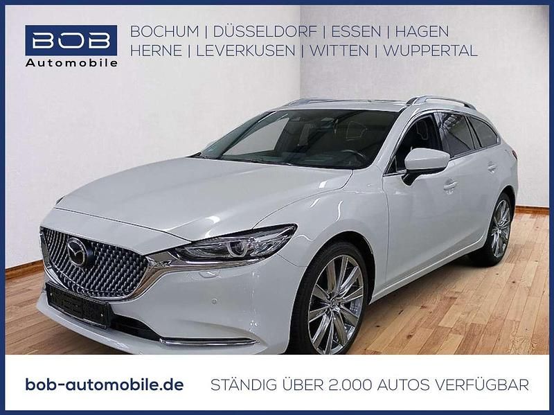 Rhodium white Gebraucht 2024 Mazda 6 Takumi-Line Kombi | 31.449 € (Fairer Preis) - Bild 1/3