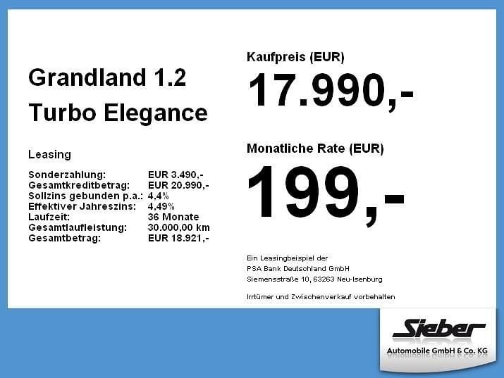 Gebraucht Opel Grandland X Elegance 131 PS (96 kW) 2024 Grau artense SUV