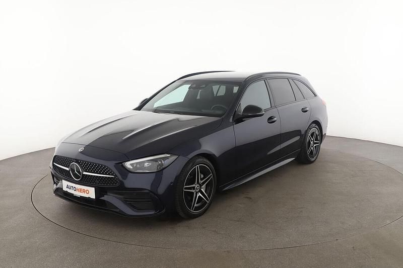 Blau Gebraucht 2021 Mercedes C220 AMG line Kombi | 34.550 € (Teuer) - Bild 1/3