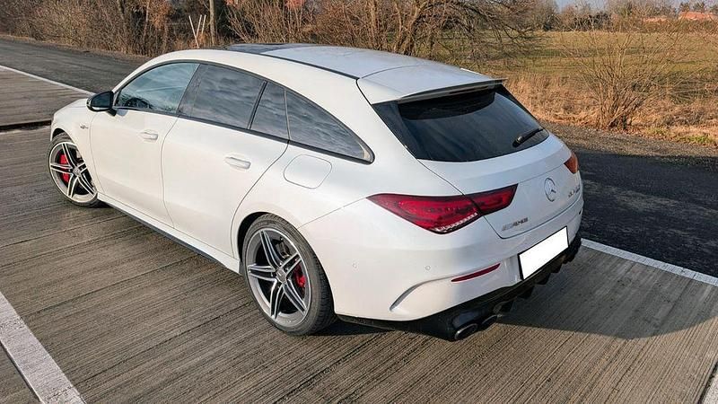 Gebraucht Mercedes CLA45 AMG Shooting Brake AMG 421 PS (309 kW) 2021 Weiß Kombi