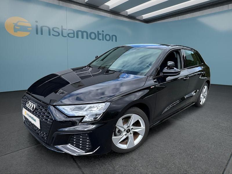 Schwarz Gebraucht 2023 Audi A3 Sportback Kleinwagen | 26.699 € (Etwas zu teuer) - Bild 1/4