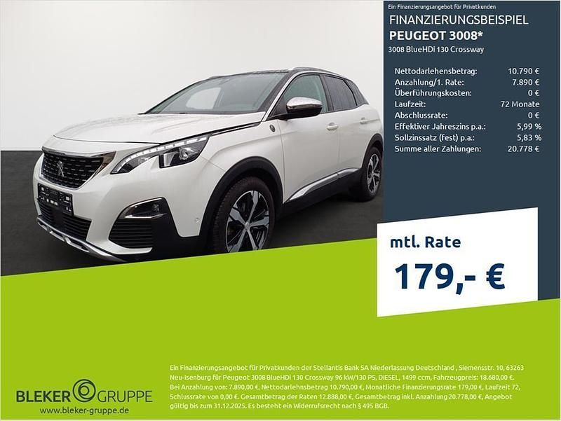 Perlmutttweiß Gebraucht 2019 Peugeot 3008 Crossway SUV | 17.880 € (Fairer Preis) - Bild 1/3