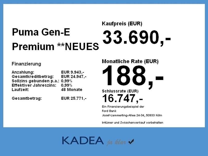 Neu Ford Puma Premium 169 PS (124 kW) 2026 Electric yellow SUV