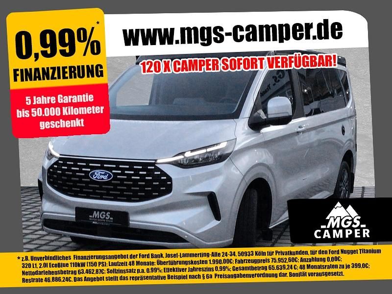 Moondust silver metallic Neu 2024 Ford Tourneo Custom Nugget Limousine | 62.890 € (Fairer Preis) - Bild 1/4