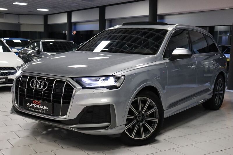 Silber Gebraucht 2021 Audi Q7 S-Line SUV | 46.000 € (Teuer) - Bild 1/4