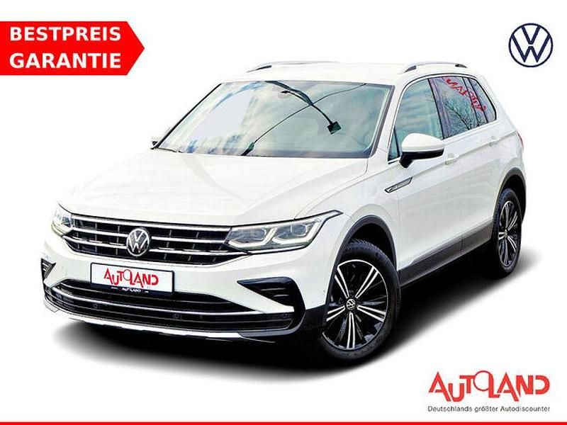 Weiß Gebraucht 2021 VW Tiguan Elegance SUV | 35.490 € (Teuer) - Bild 1/4
