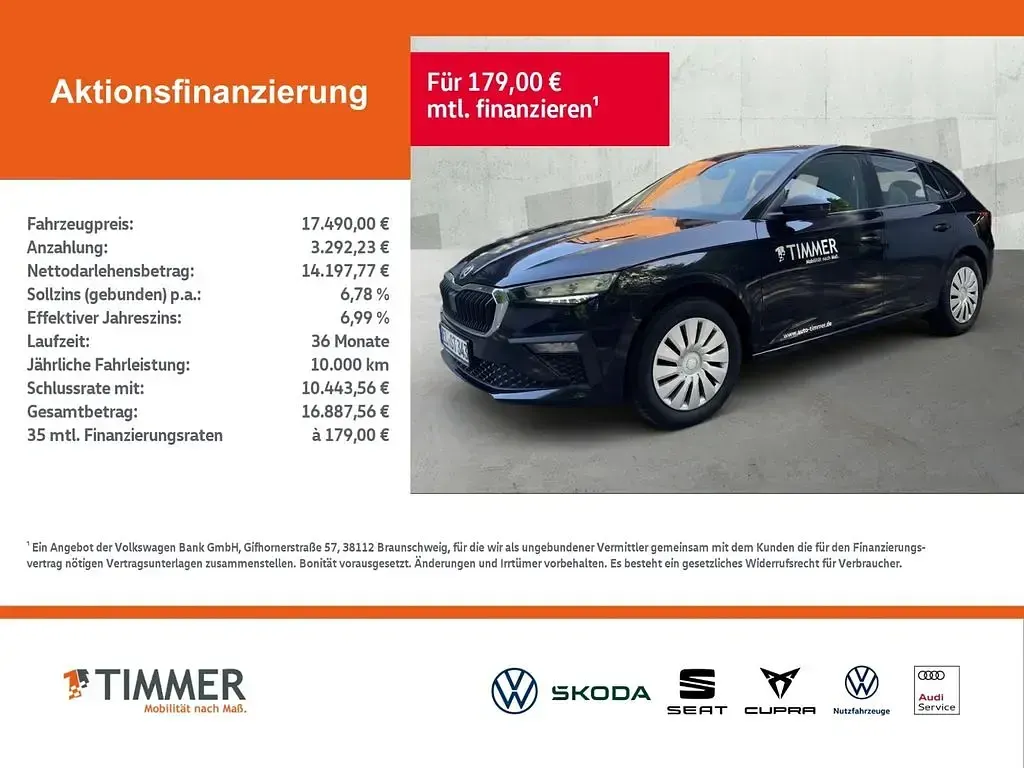 Gebraucht Skoda Scala Essence 116 PS (85 kW) 2024 Blackmagic perleffekt Kleinwagen