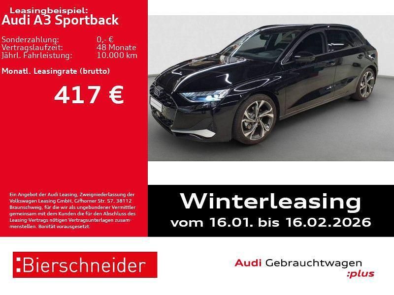 Mythosschwarz metallic Gebraucht 2024 Audi A3 Advanced Plus Limousine | 37.950 € (Fairer Preis) - Bild 1/3