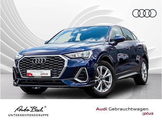 Blau (navarrablau metallic) Gebraucht 2024 Audi Q3 Sportback S-Line SUV | 38.970 € (Fairer Preis) - Bild 1/4