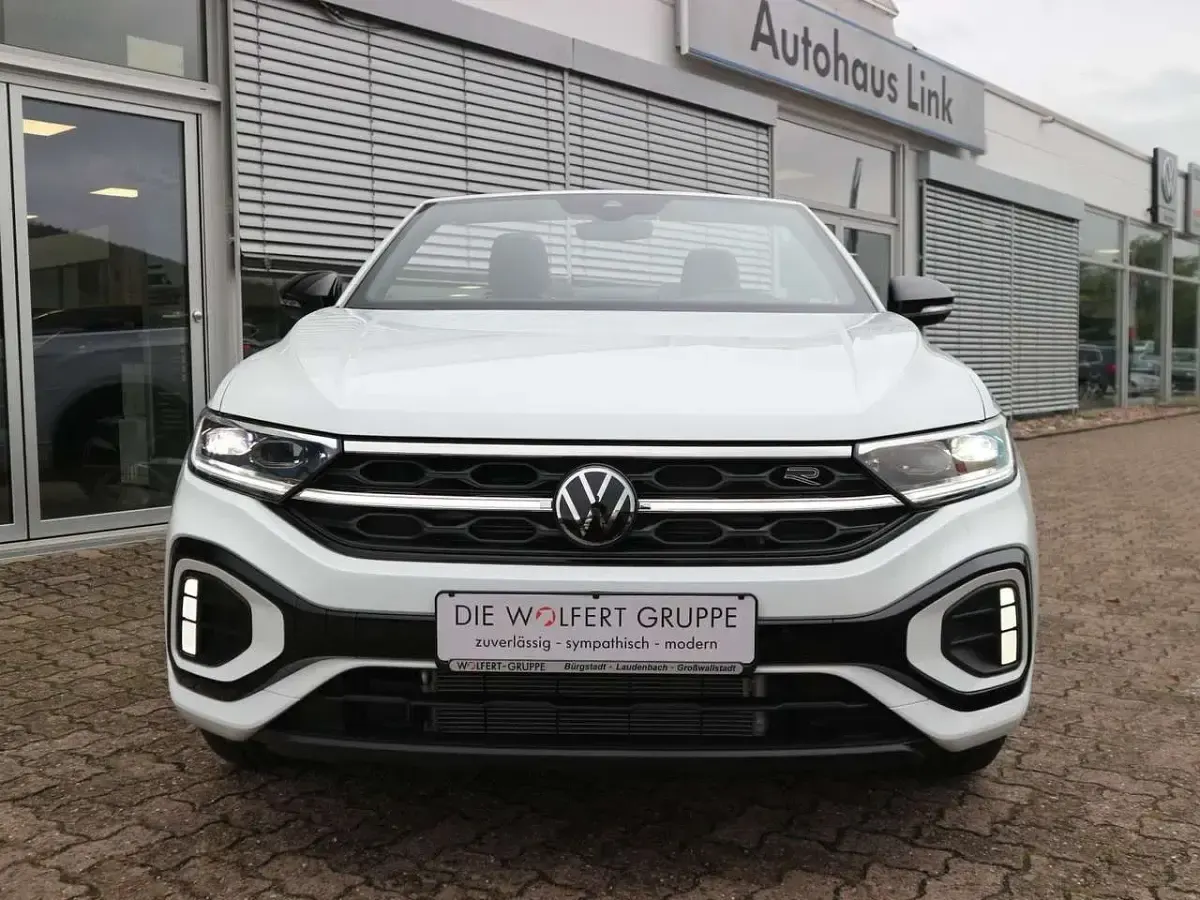 Neu VW T-Roc Cabriolet R-line 150 PS (110 kW) 2026 Pure white schwarz Cabrio