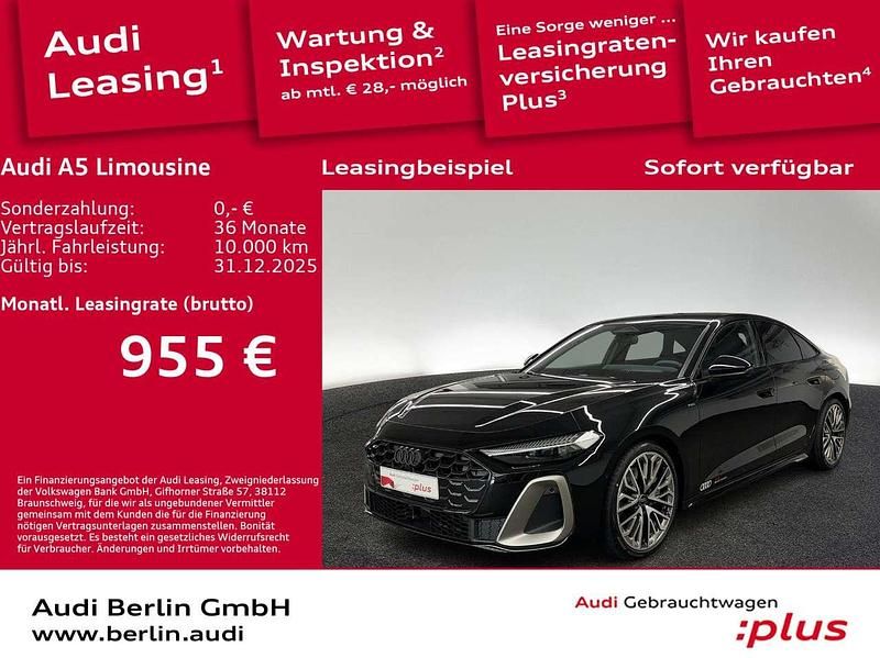 Mythosschwarz metallic Gebraucht 2025 Audi A5 Edition .1 Coupé | 69.990 € (Fairer Preis) - Bild 1/3