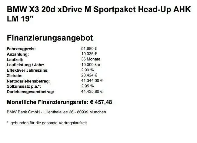Gebraucht BMW X3 M Sport 197 PS (144 kW) 2025 Alpinweiss iii SUV