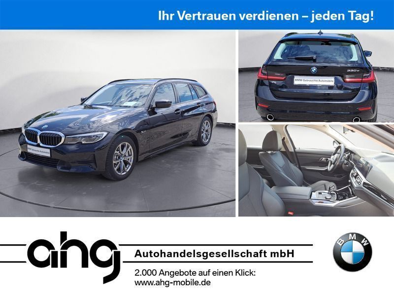 Schwarz Gebraucht 2021 BMW 330e Sport Line Kombi | 26.990 € (Fairer Preis) - Bild 1/4