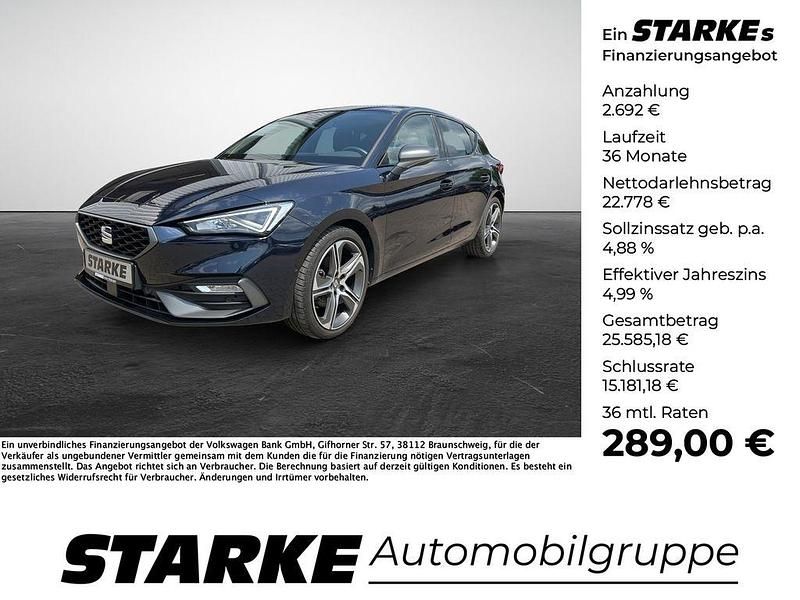 Blau Gebraucht 2022 Seat Leon FR-Line Limousine | 25.470 € (Fairer Preis) - Bild 1/4