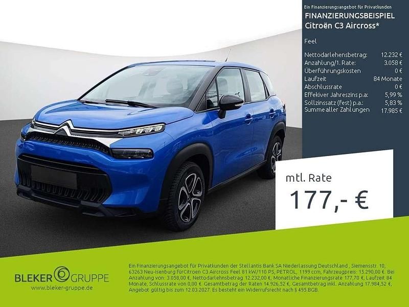 Gebraucht Citroën C3 Aircross Feel 110 PS (80 kW) 2023 Voltaicblau SUV