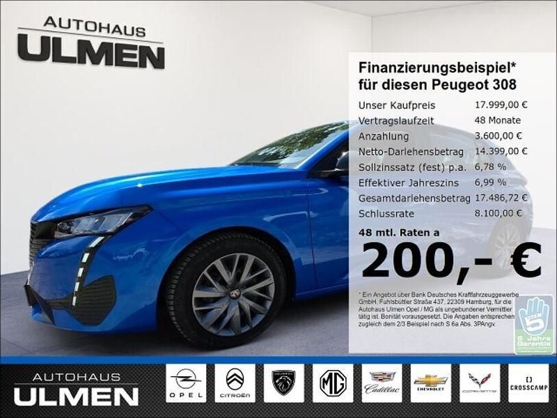 Blau Gebraucht 2022 Peugeot 308 Active Limousine | 17.999 € (Guter Preis) - Bild 1/4