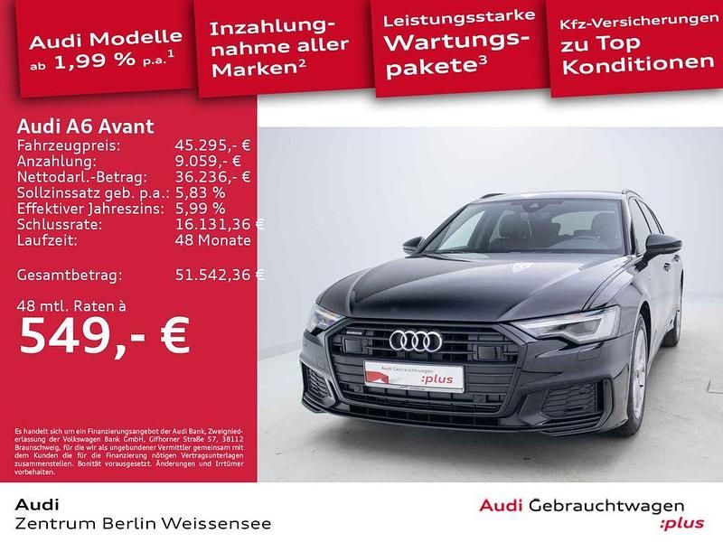 Mythosschwarz metallic Gebraucht 2023 Audi A6 Sport Kombi | 44.895 € (Etwas zu teuer) - Bild 1/4