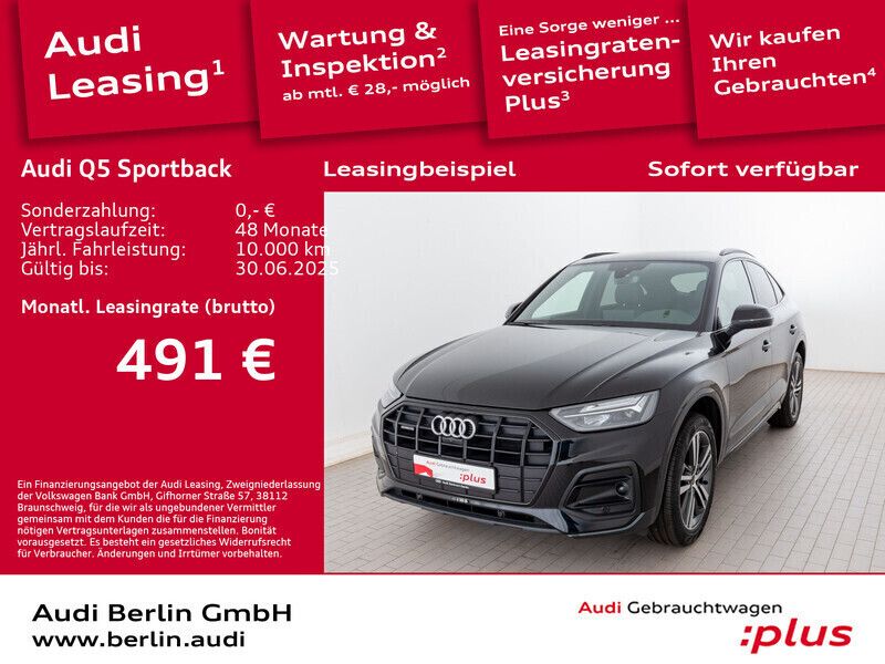 Mythosschwarz metallic Gebraucht 2024 Audi Q5 Sportback Ambiente SUV | 54.900 € (Teuer) - Bild 1/3
