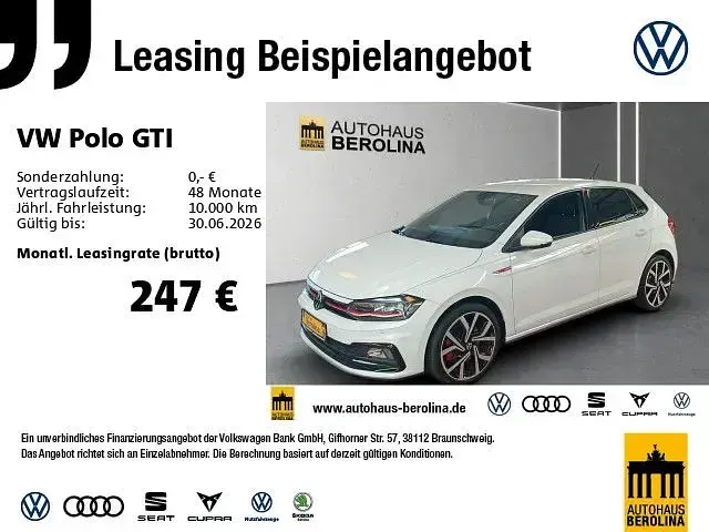 Gebraucht VW Polo Pro 207 PS (152 kW) 2021 Weiß Kleinwagen