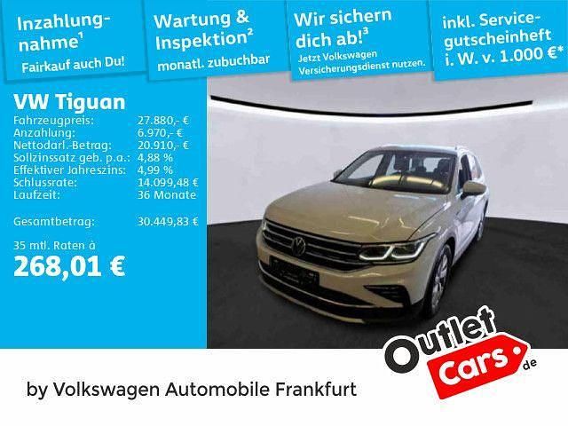 Pure white/pure white Gebraucht 2023 VW Tiguan Elegance SUV | 27.880 € (Guter Preis) - Bild 1/3