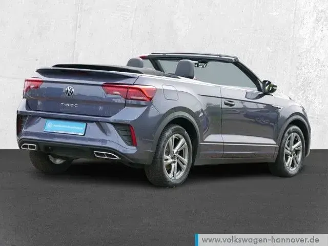 Gebraucht VW T-Roc Cabriolet R-line 150 PS (110 kW) 2025 Rauchgrau metallic/schwarz Cabrio