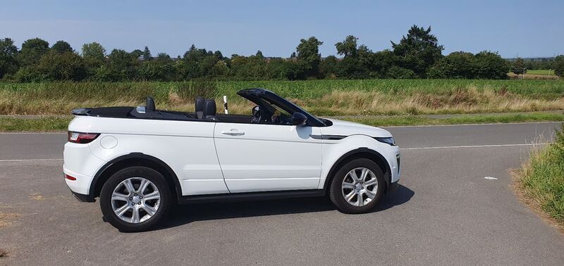 Weiß Gebraucht 2017 Land Rover Range Rover evoque SE Dynamic Cabrio | 33.500 € (Teuer) - Bild 1/4