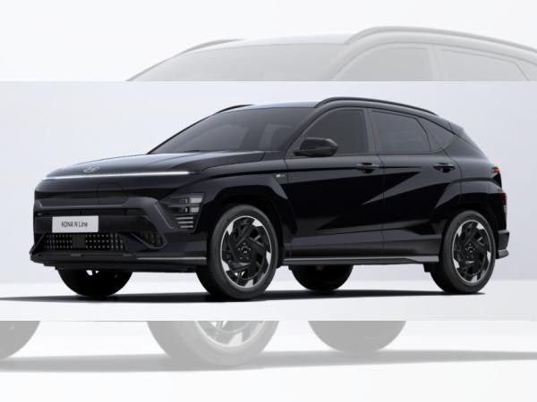 Schwarz (abyss black mineraleffekt) Neu 2025 Hyundai Kona N Line SUV | 36.630 € (Guter Preis) - Bild 1/3