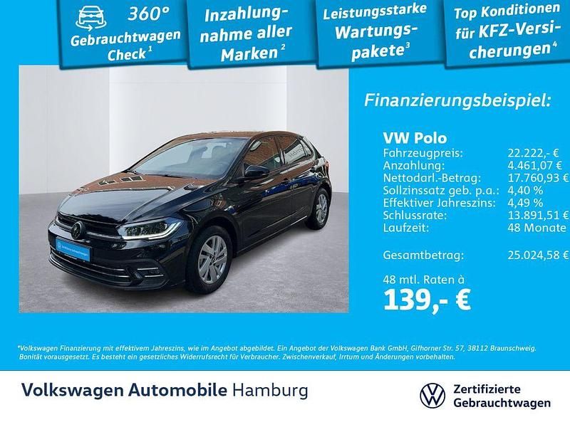 Gebraucht VW Polo Style 95 PS (69 kW) 2024 2t deep black perleffekt (metallic) Limousine