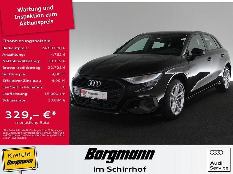 Brillantschwarz Gebraucht 2022 Audi A3 Sportback e-tron Ambiente Limousine | 24.881 € (Guter Preis) - Bild 1/4