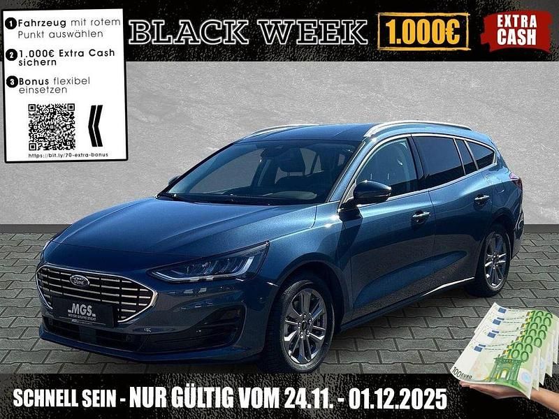 Chrome blue metallic Neu 2025 Ford Focus Titanium Limousine | 27.390 € (Superpreis) - Bild 1/4