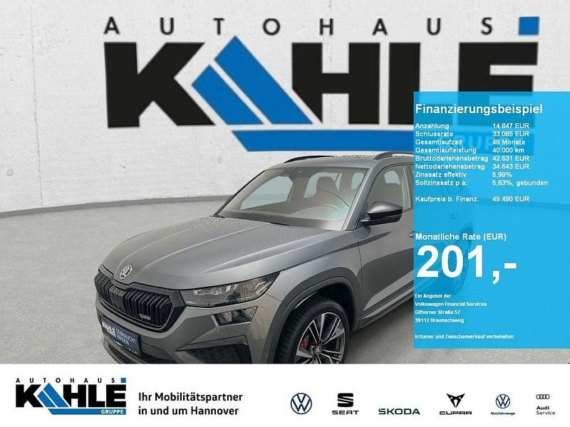 Grau Gebraucht 2024 Skoda Kodiaq RS SUV | 49.490 € (Etwas zu teuer) - Bild 1/4