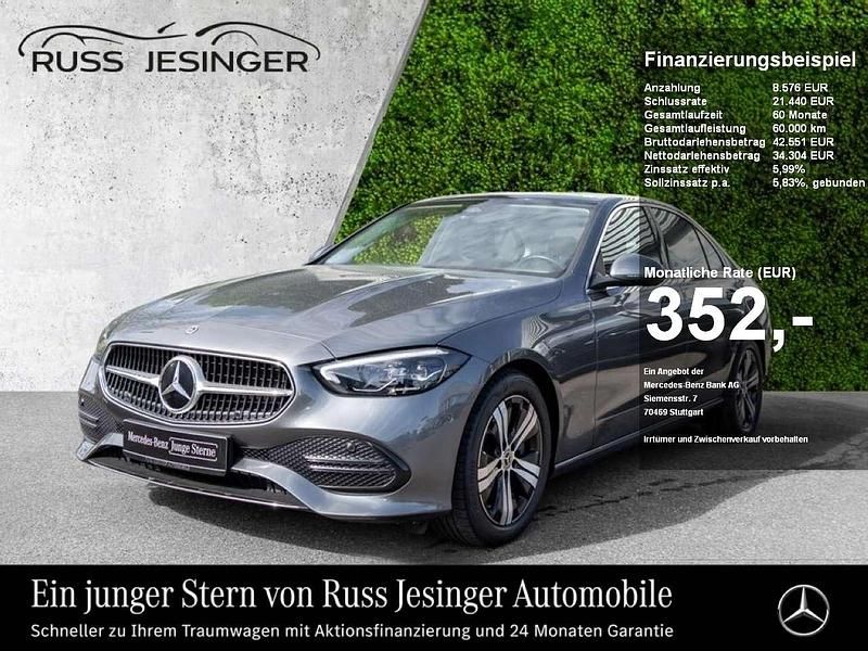 Metalliclack selenitgrau Gebraucht 2024 Mercedes C300 Avantgarde Limousine | 41.480 € (Superpreis) - Bild 1/3