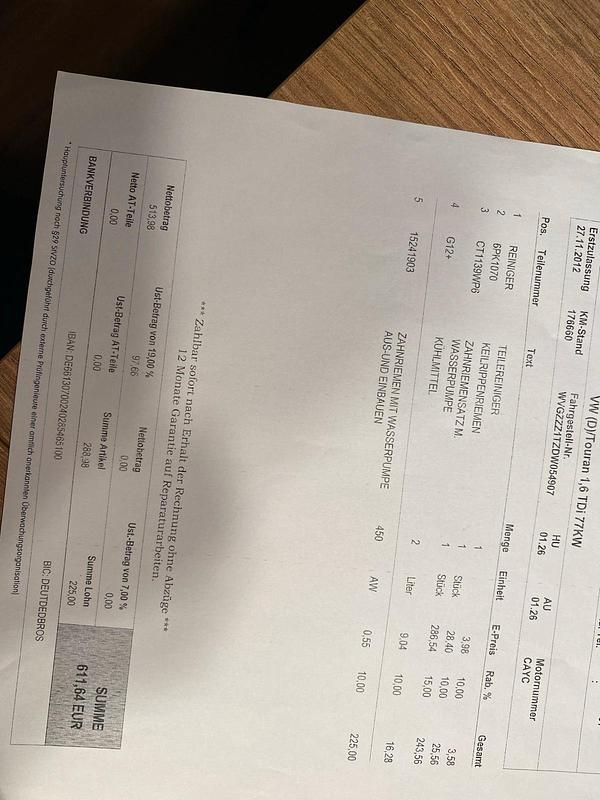 Gebraucht VW Touran 105 PS (77 kW) 2012 Braun Van / Kleinbus