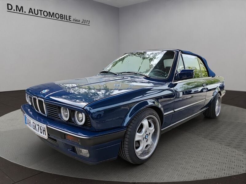 Atlantisblau Gebraucht 1990 BMW 320 Cabriolet Sport Line Cabrio | 14.990 € - Bild 1/4