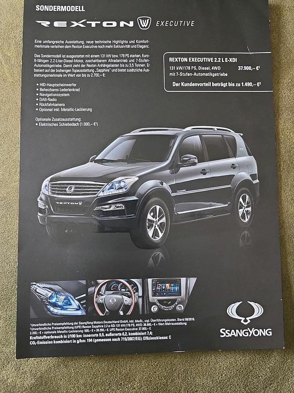 Weiß Gebraucht 2017 Ssangyong Rexton SUV | 17.999 € - Bild 1/3